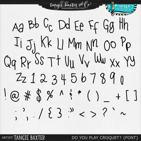 Do you Play Croquet? {Art Journaling Font}