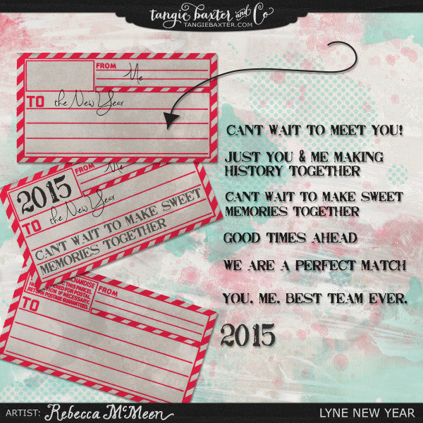 Lyne New Year {Word Art}