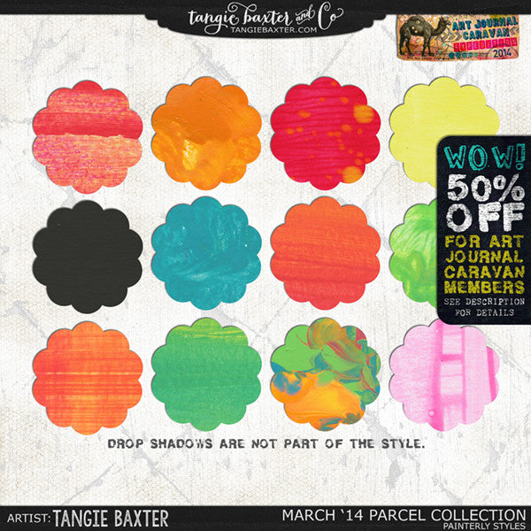 Art Journal Caravan 2014 {March Collection} Painterly