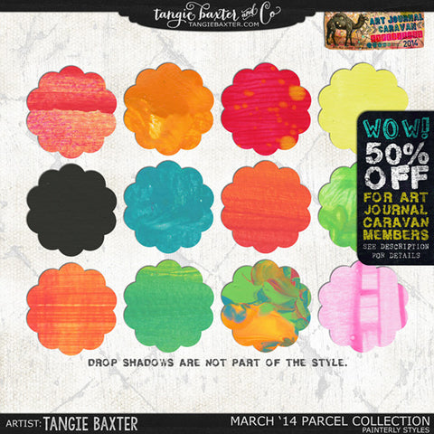 Art Journal Caravan 2014 {March Collection} Painterly