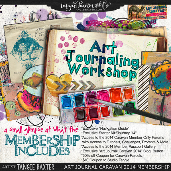 Art Journal Caravan™ Workshop Expedition 2014 {Self-Study}