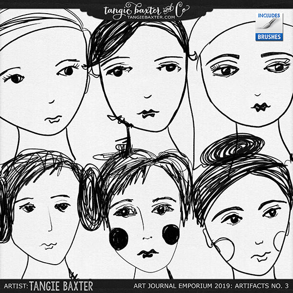 Artifacts No. 3: Sketched Girls