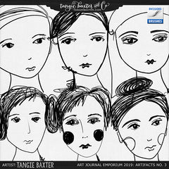Artifacts No. 3: Sketched Girls
