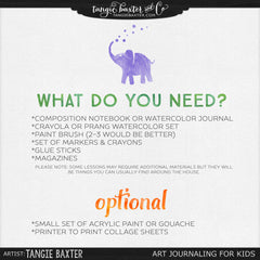 Art Journaling for Kids Online Workshop