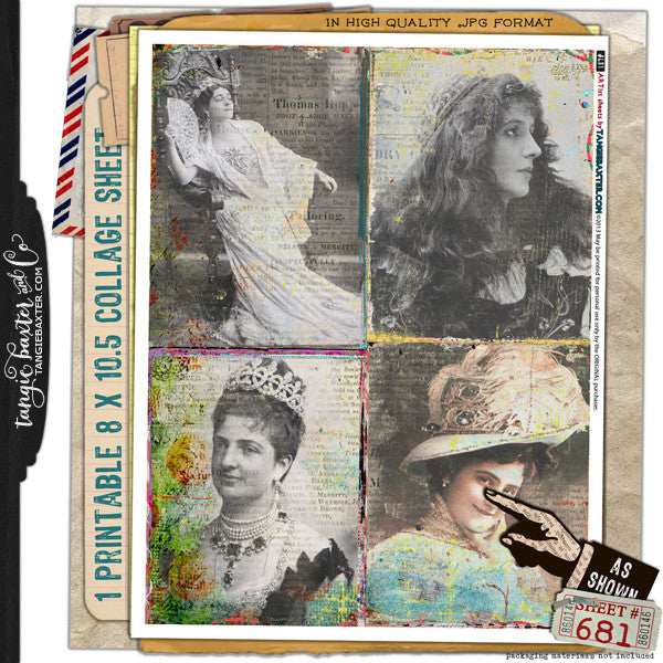 ARTist Collage Sheet #681