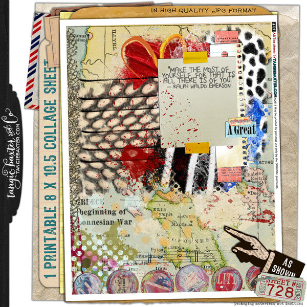 ARTist Collage Sheet #728