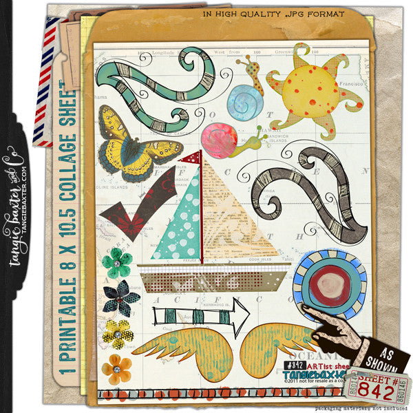 ARTist Collage Sheet #842