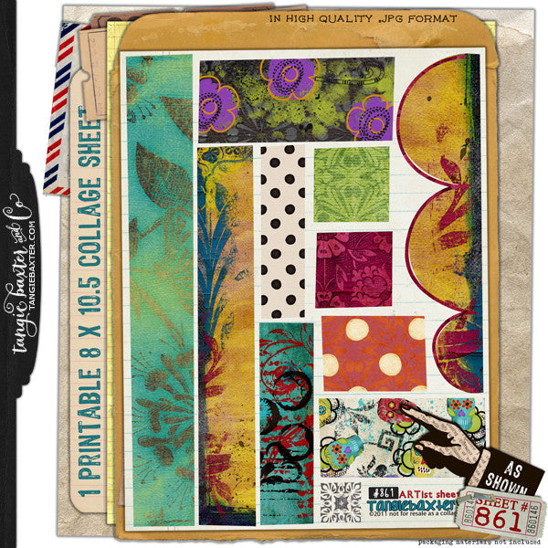 ARTist Collage Sheet #861