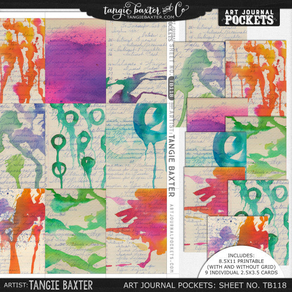 Art Journal Pockets™ Sheet No. 118