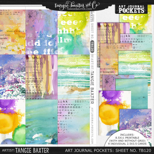 Art Journal Pockets™ Sheet No. 120