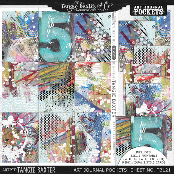 Art Journal Pockets™ Sheet No. 121