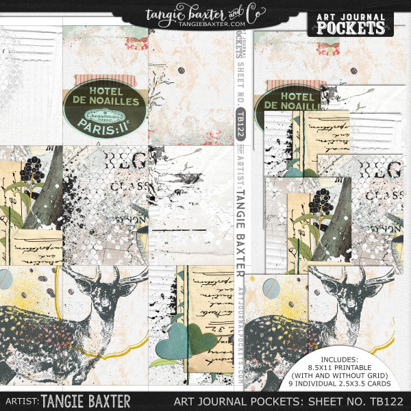 Art Journal Pockets™ Sheet No. 122