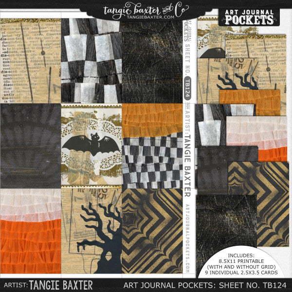 Art Journal Pockets™ Sheet No. 124