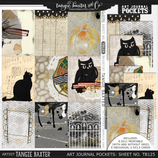 Art Journal Pockets™ Sheet No. 125
