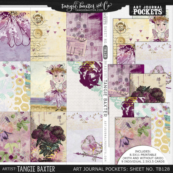 Art Journal Pockets™ Sheet No. 128