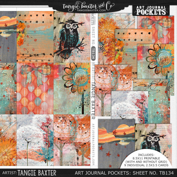 Art Journal Pockets™ Sheet No. 134