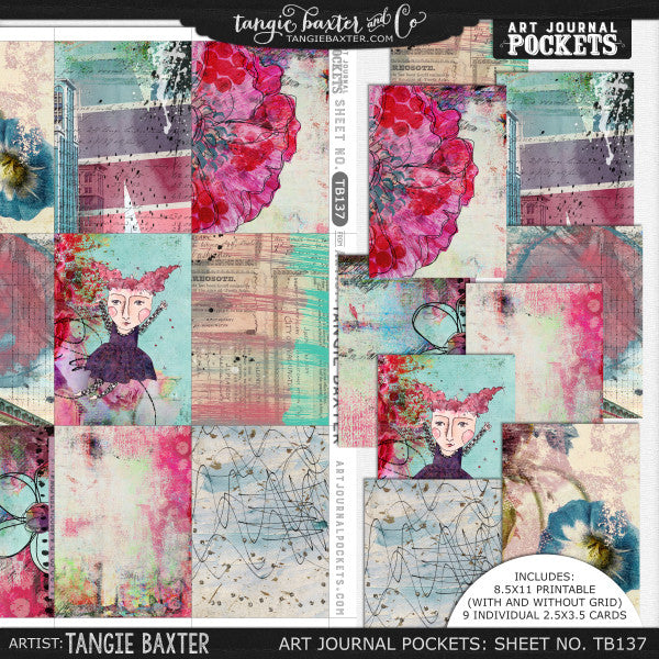 Art Journal Pockets™ Sheet No. 137