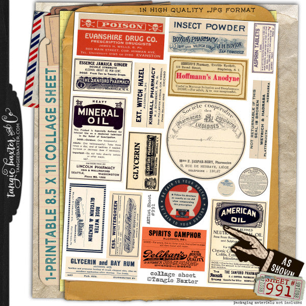 ARTist Collage Sheet #991