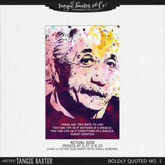 Boldly Quoted & Tangerine Telescope No. 6 DIGITAL Version