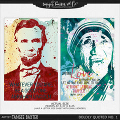 Boldly Quoted & Tangerine Telescope No. 6 DIGITAL Version