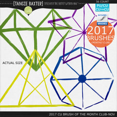 2017 Brush of the Month Club - No. 11 November Brushes