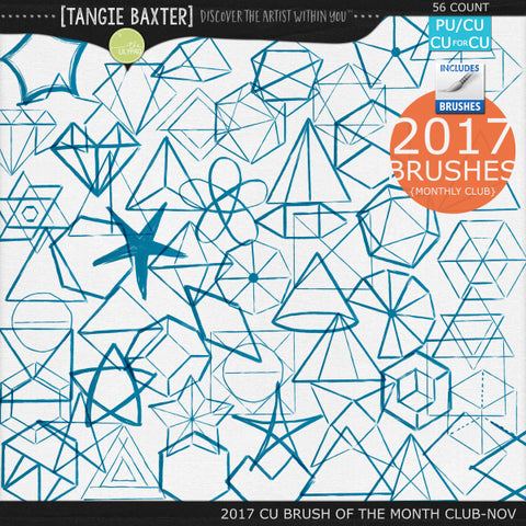 2017 Brush of the Month Club - No. 11 November Brushes