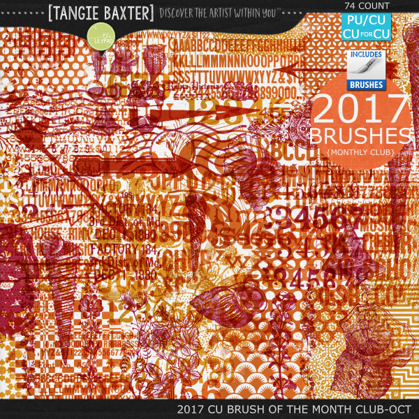 2017 Brush of the Month Club - No. 10 October Brushes