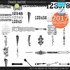 2017 Brush of the Month Club - No. 10 October Brushes