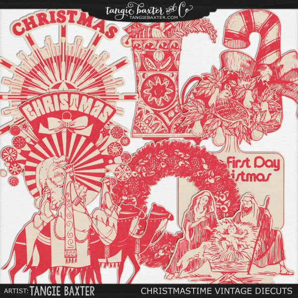 Christmastime Vintage Diecuts