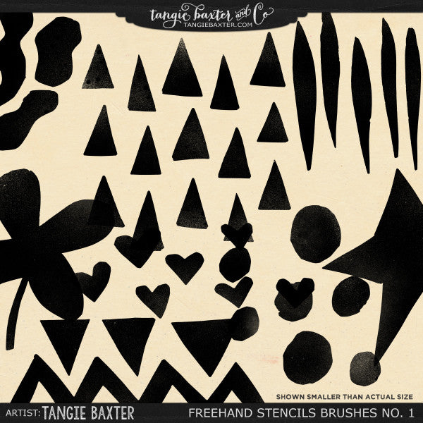 Freehand Stencil Brushes No. 1