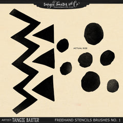 Freehand Stencil Brushes No. 1
