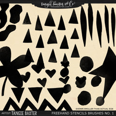 Freehand Stencil Brushes No. 1