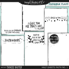 Tangible Plans™ Half Sheets Faith & Scripture Study No. 1