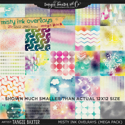 Misty Ink Overlays {Mega Pack}