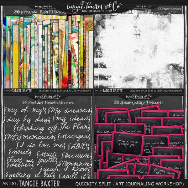 Quickity Split {Art Journaling Workshop}