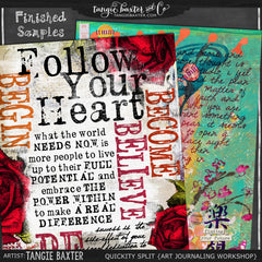 Quickity Split {Art Journaling Workshop}