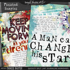 Quickity Split {Art Journaling Workshop}