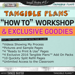 Tangible Plans™ 2016 "How To" Workshop & Exclusive 2016 Packages