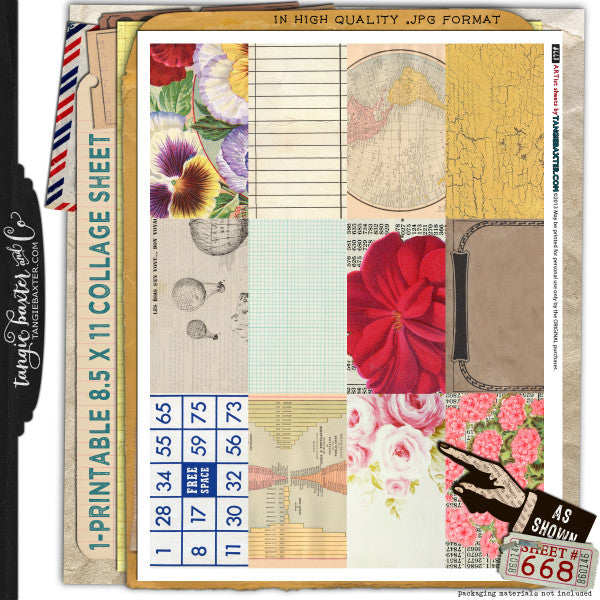 ARTist Collage Sheet #668