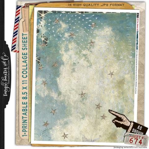 ARTist Collage Sheet #674