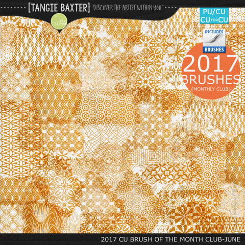 2017 Brush of the Month Club - No. 06 June Brushes