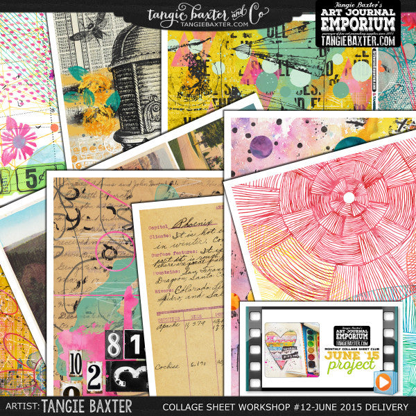 -Collage Sheet Workshop #12 {June '15 Delivery}