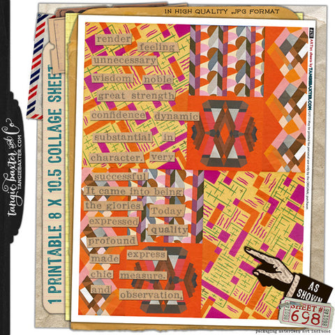 ARTist Collage Sheet #698