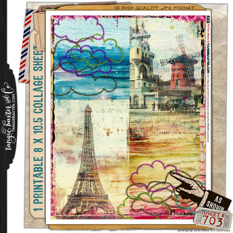 ARTist Collage Sheet #703