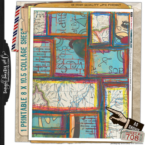 ARTist Collage Sheet #708