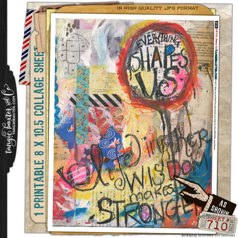 ARTist Collage Sheet #710