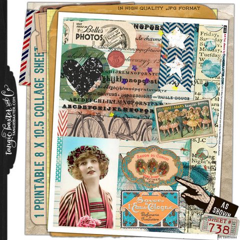 ARTist Collage Sheet #738