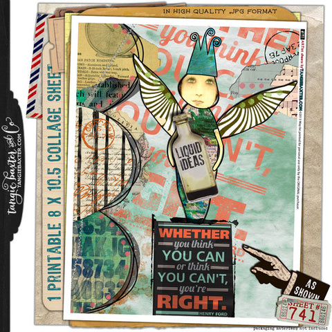 ARTist Collage Sheet #741