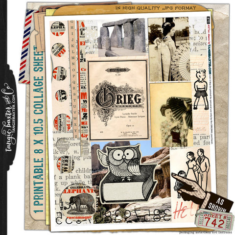 ARTist Collage Sheet #742