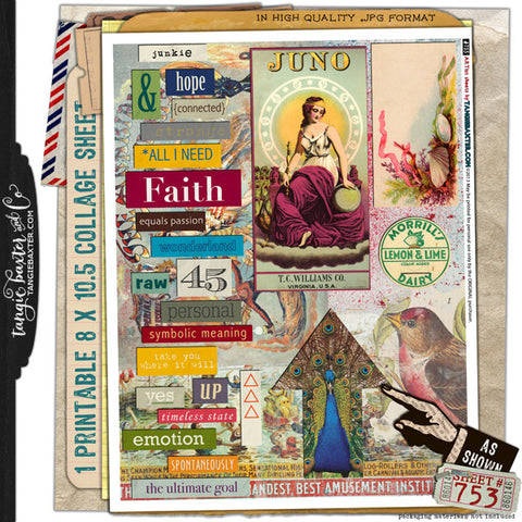 ARTist Collage Sheet #753